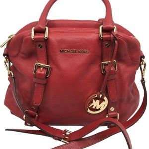 MICHAEL KORS RedLeather Crossbody/Tote Bag